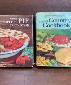 1972 Farm Journal's Country Cookbook 25 Years of Best Recipes & 1965 Pie CB
