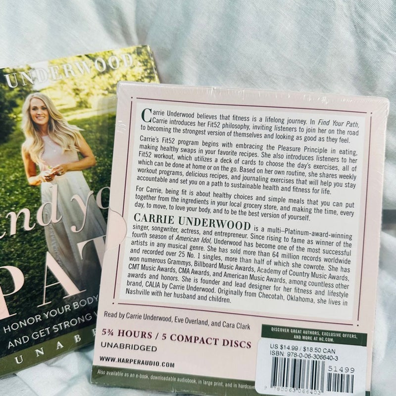 NEW-Sealed- Carrie Underwood Audiobook- Find Your Path