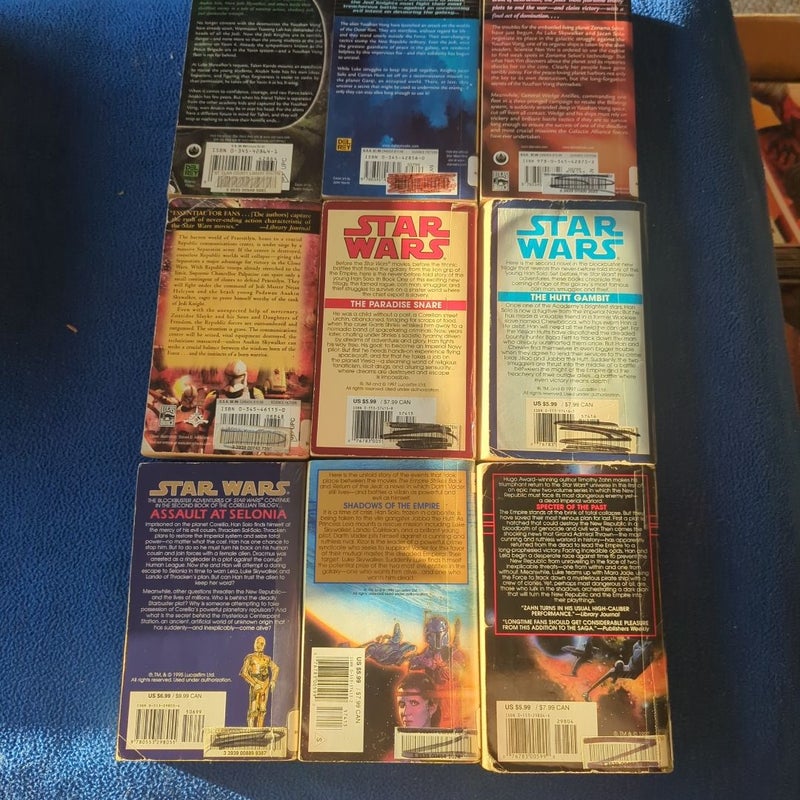 Star Wars paperback book bundle - various series in Star Wars Universe