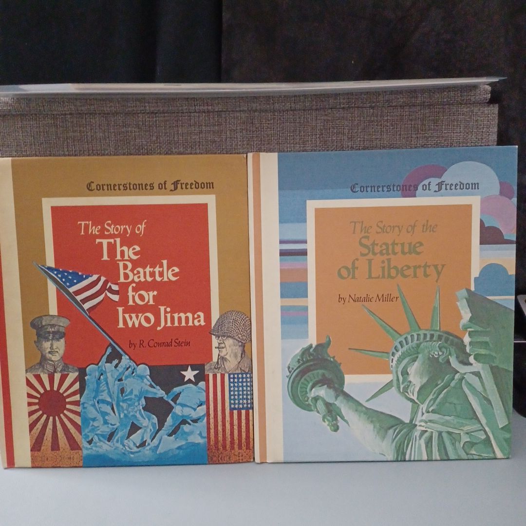 Lot Of 2 Cornerstones Of Freedom: The Statue of Liberty and The Battle For Iwo Jima