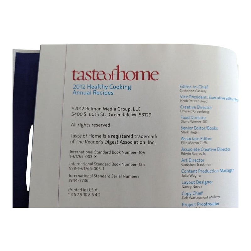 Taste of Home Healthy Cooking