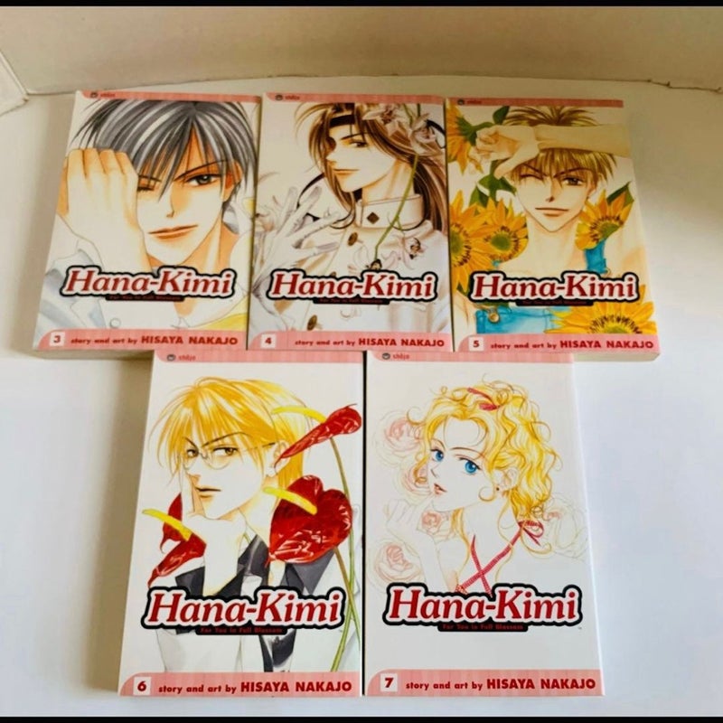 Hana-Kimi Manga Books Lot Bundles