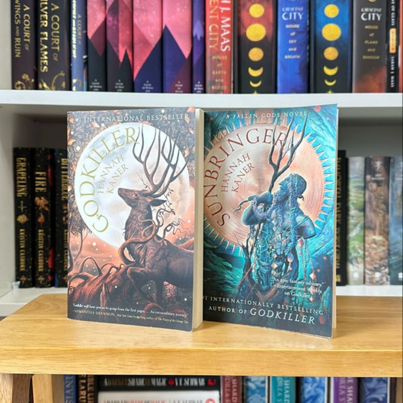 Godkiller and Sunbringer paperbacks