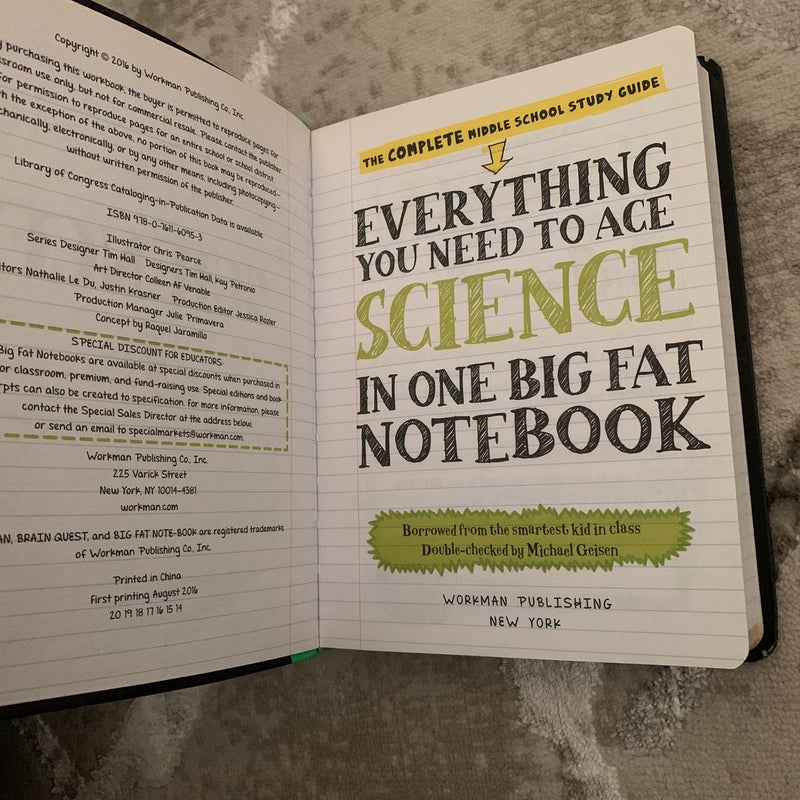 Everything You Need to Ace Science in One Big Fat Notebook