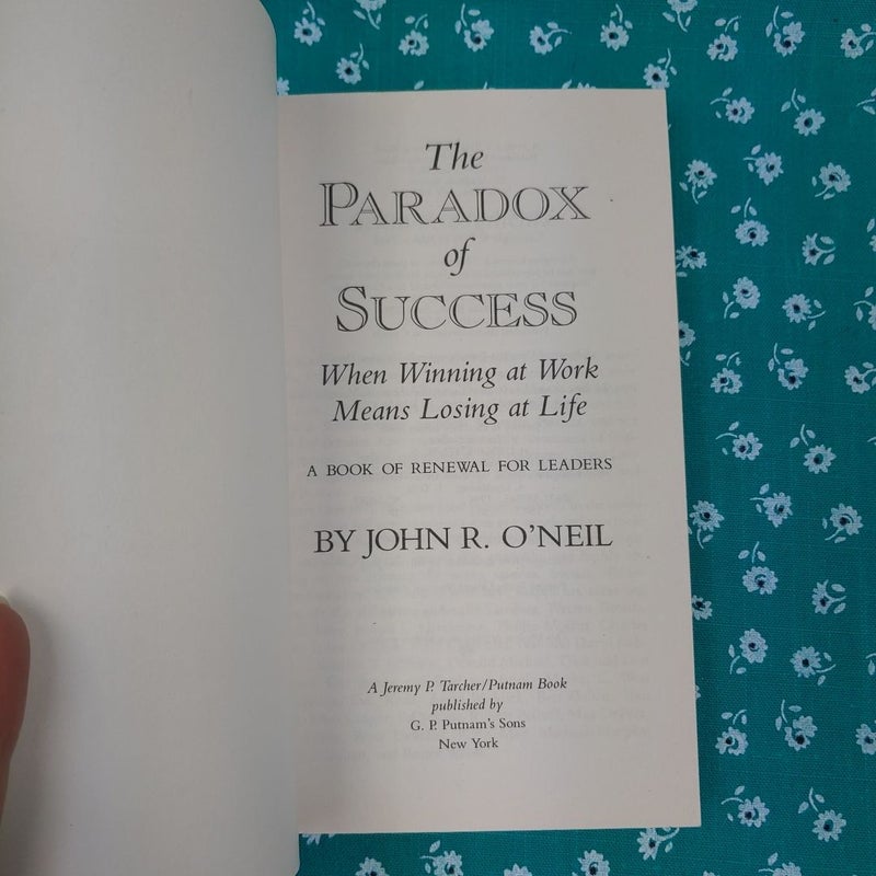 The Paradox of Success