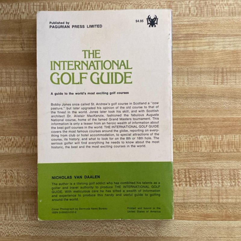 The International Golf Guide by Nicholas Van Daalen