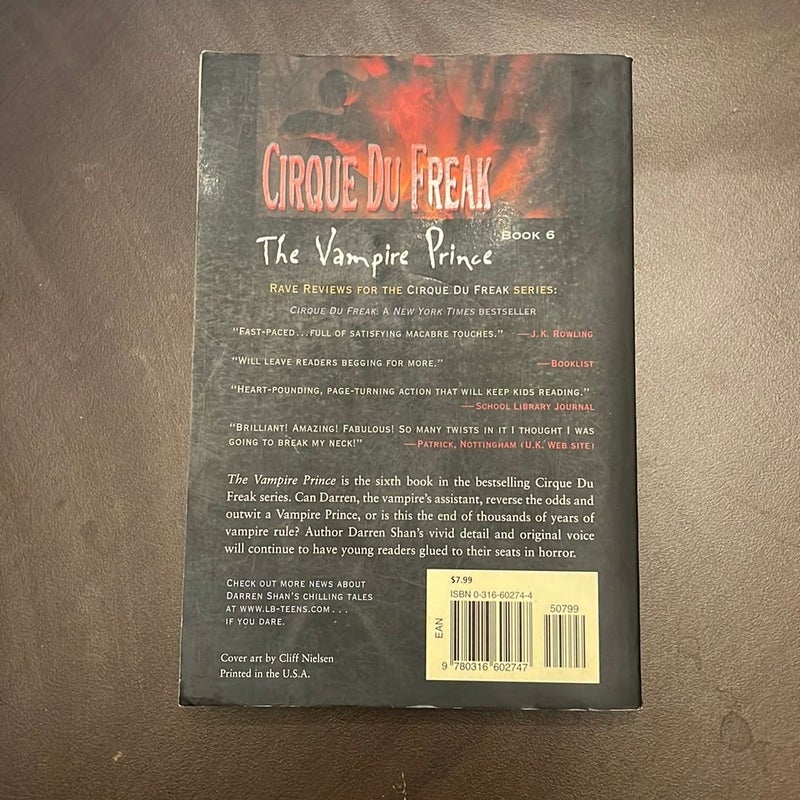 The Cirque du Freak: the Vampire Prince