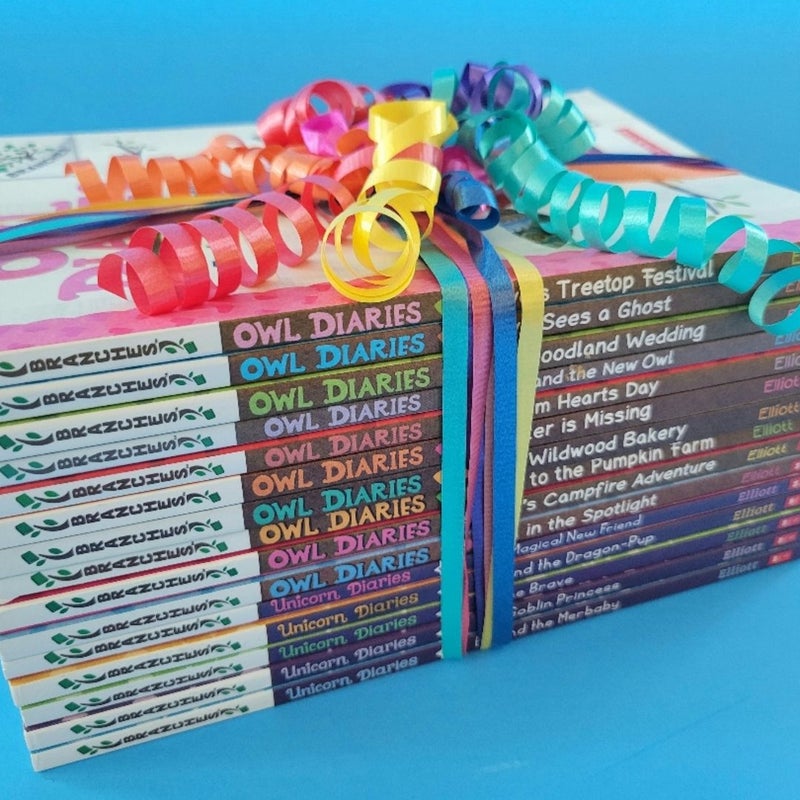 OWL & UNICORN DIARIES BOOK LOT OF 15 ALMOST FULL SET BY REBECCA ELLIOTT BRANCHES by Rebecca Elliott, Paperback | Pangobooks OWL & UNICORN DIARIES BOOK LOT OF 15 ALMOST FULL SET BY REBECCA ELLIOTT BRANCHES by Rebecca Elliott, Paperback | Pangobooks