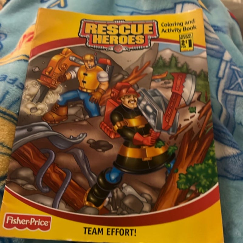 Vintage rescue hero’s coloring book 