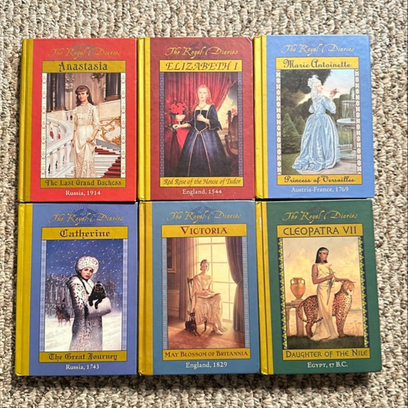 Lot/Bundle of 6 “Dear America the Royal Diaries” books