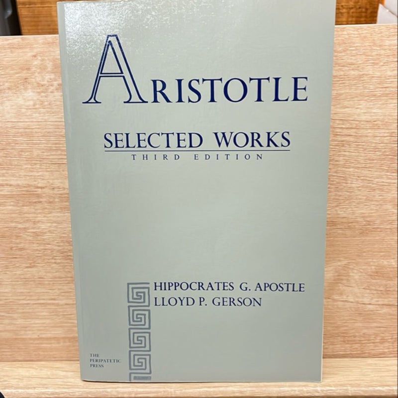 Aristotle Selected Works