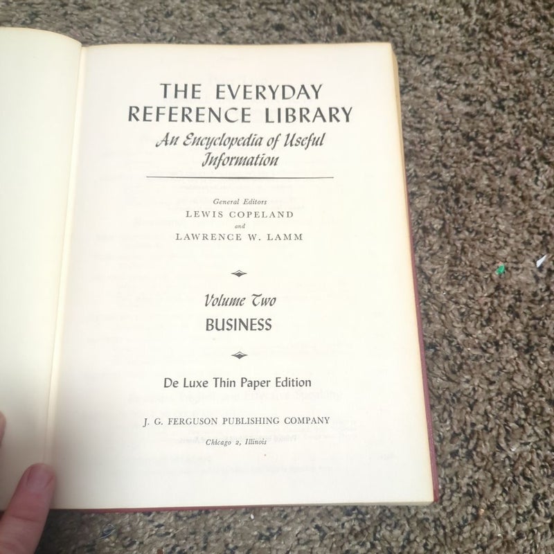 The everyday reference library and encyclopedia of useful information. Volume 2 business