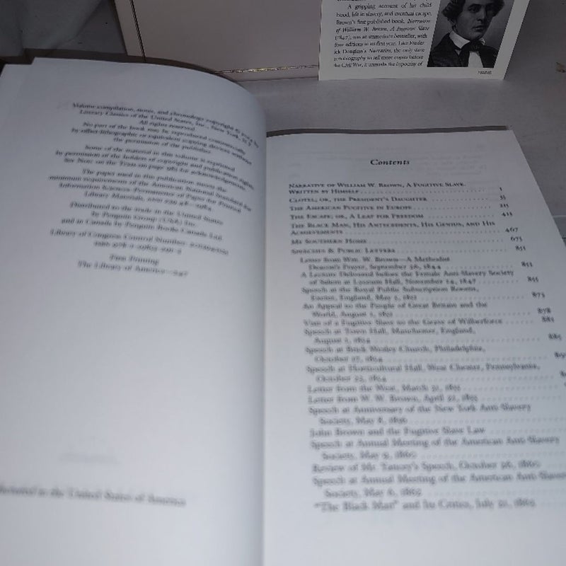William Wells Brown Clotel & Other Writings The Library of America