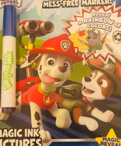 Paw Patrol with imagine ink marker 12 page coloring & game book