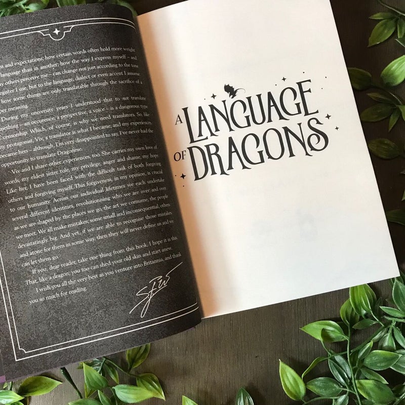 A Language of Dragons FairyLoot Exclusive 