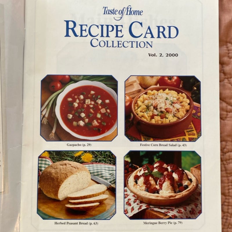 Taste of Home Recipe Card Collection 