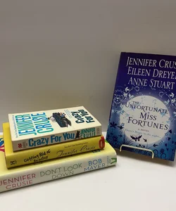 Jennifer Crusie (4 Book Bundle): Crazy For You, Getting Rid of Bradley, Don’t Look Down & The Unfortunate Miss Fortune 