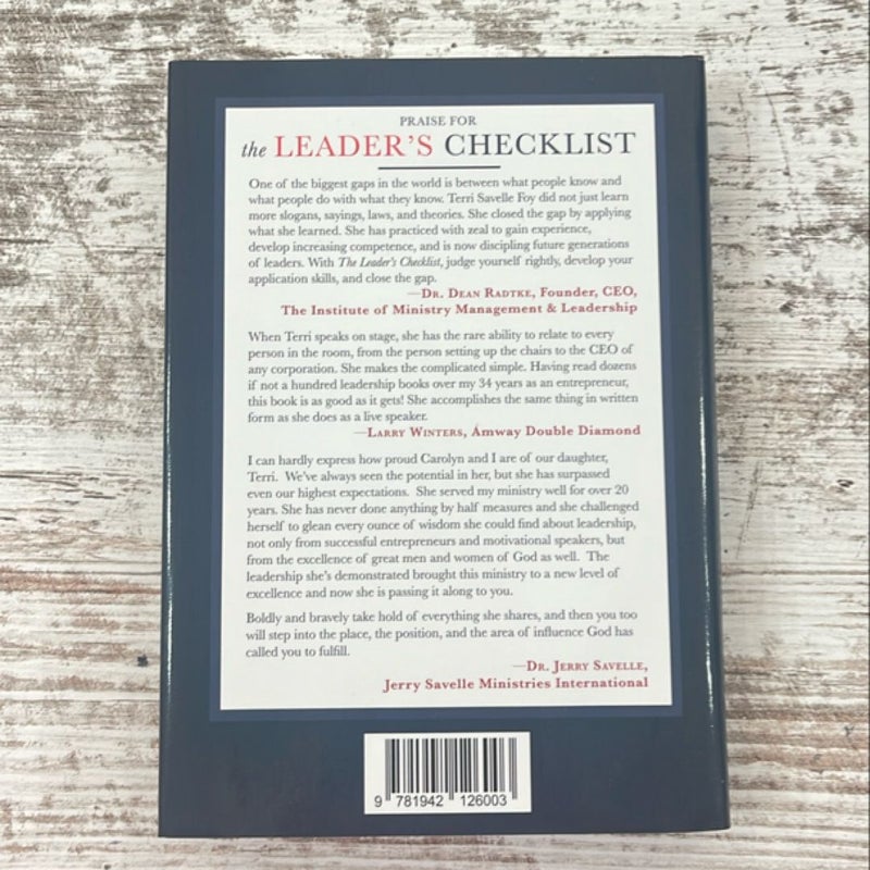 The Leader's Checklist