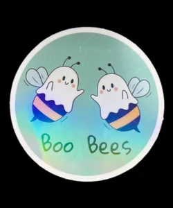 Boo Bees Ghost Sticker