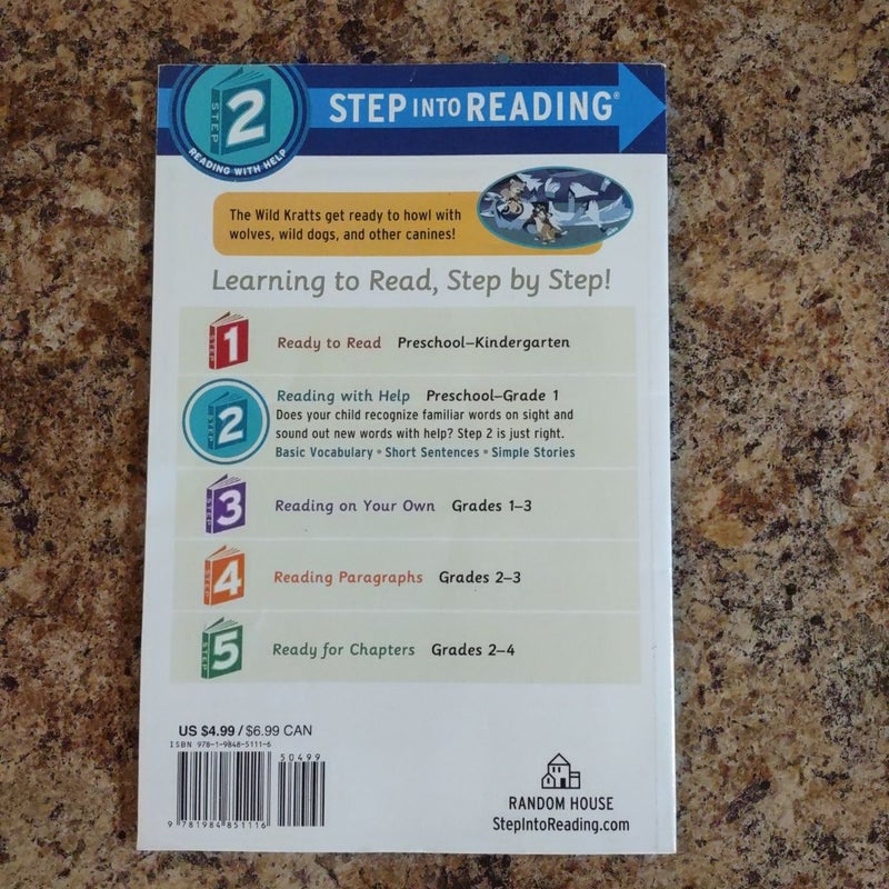 Wild Dogs And Canines! (Wild Kratts) – Step Into Reading Level 2 – Paperback, Good Condition