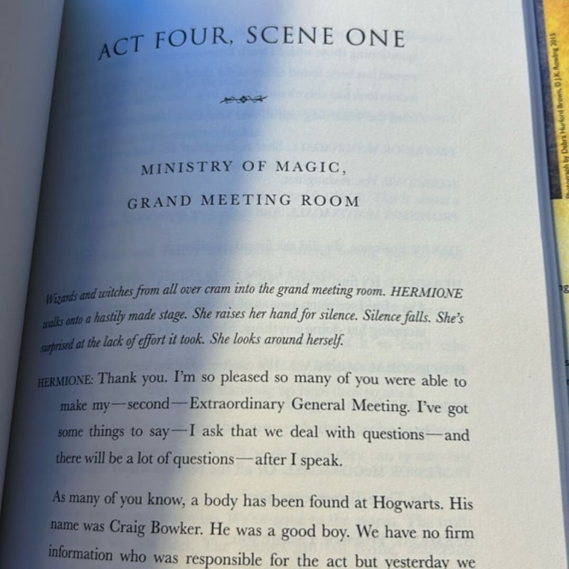 Harry Potter and the Cursed Child Parts One and Two (Special Rehearsal Edition Script)