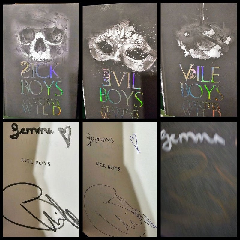 Sick Boys Evil Boys Vile Boys Spine Ridge University