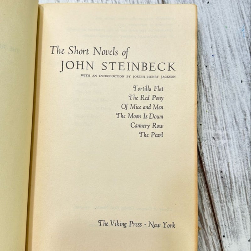 The Short Novels of John Steinbeck (1953)