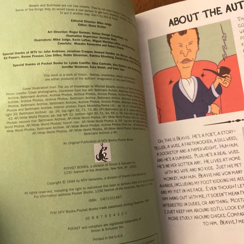 M. T. V. Beavis and Butthead's Ensucklopedia