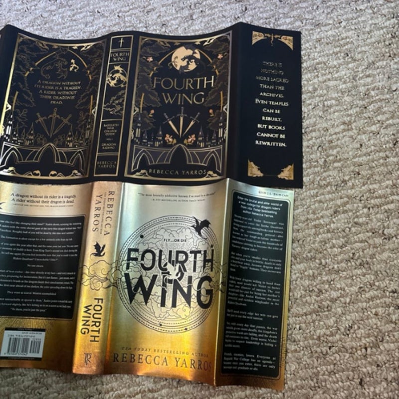 English first edition fourth wing with special cover