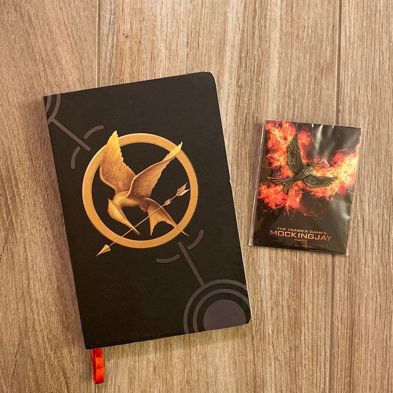 Hunger Games Journal and Mockingjay Bird Pin