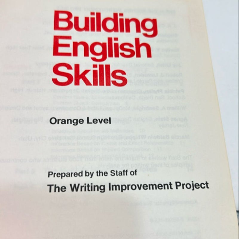 Building English skills Building English skills