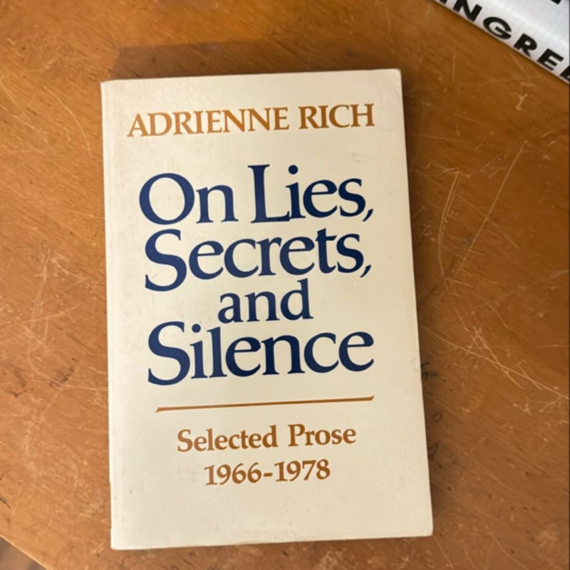 On Lies Secrets and Silence