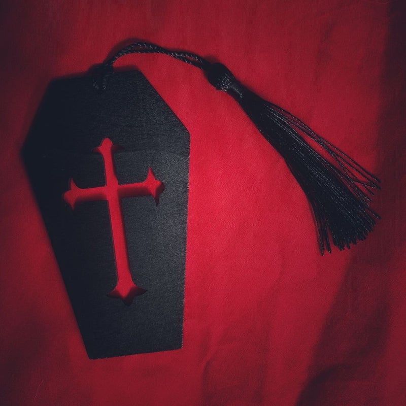 Wood Coffin Bookmarks