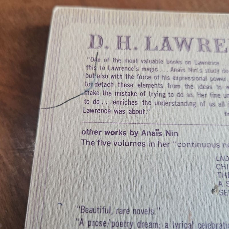 D.H. Lawrence An Unprofessional Study