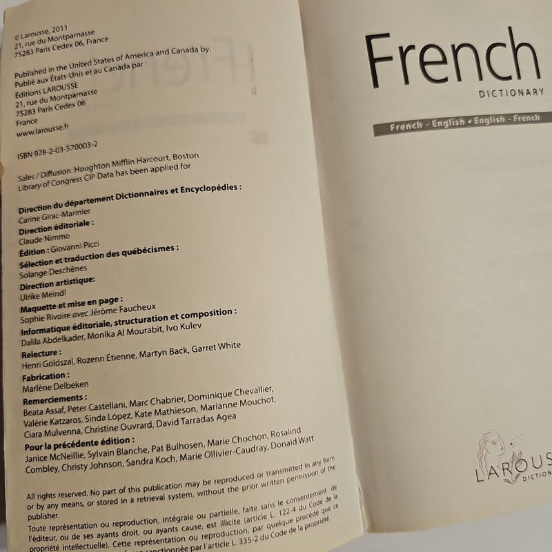 Larousse Pocket French-English/English-French Dictionary
