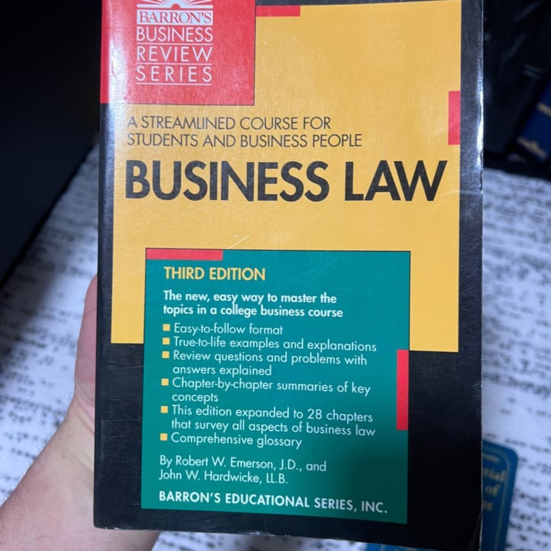  4 books !!Business Law and essential dictionary of Management and HR