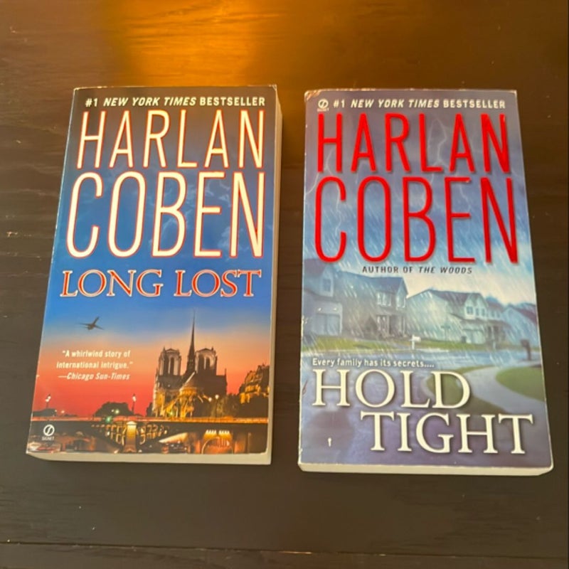 2 Book Lot by Harlan Coben: Hold Tight / Long Lost