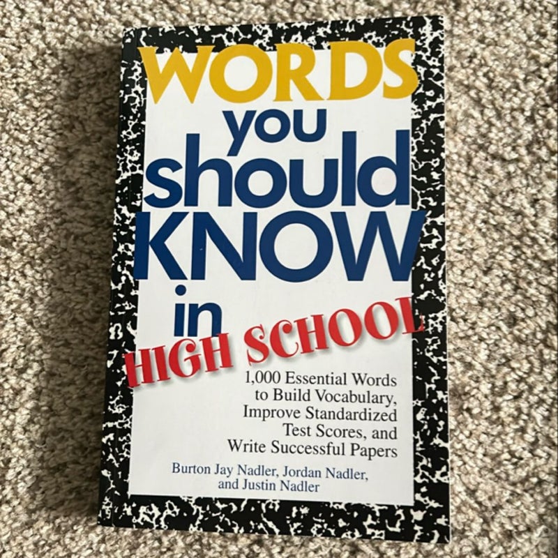 Words You Should Know in High School