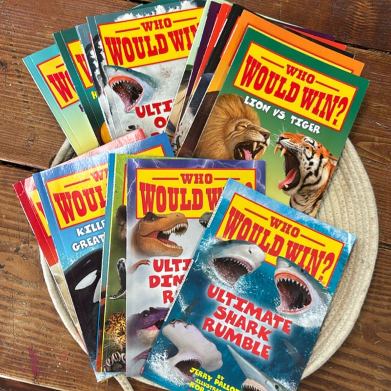Who Would Win? 15 book bundle 