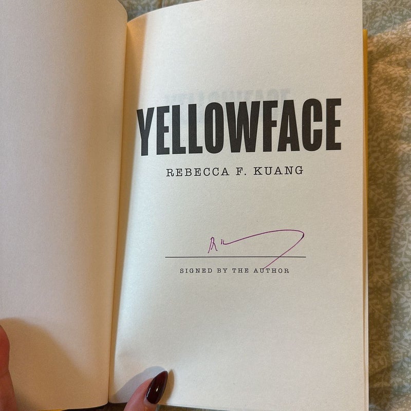 Yellowface (UK Edition) (SIGNED by author) (FIRST Edition)