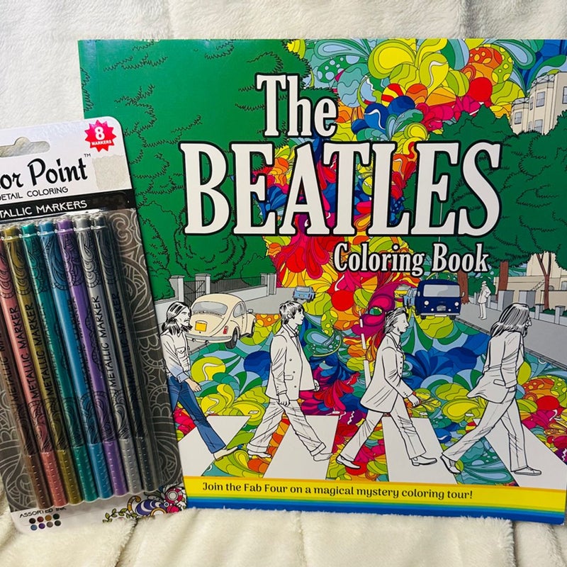 The Beatles Coloring Book & Marker Gift Set