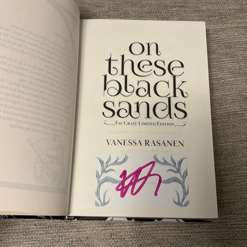 On These Black Sands Faecrate edition