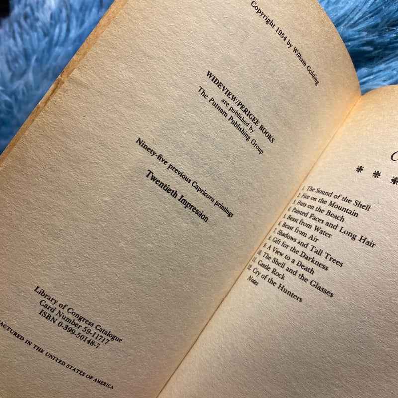 Lord of the Flies [20th impression / 95th Capricorn Printing] 