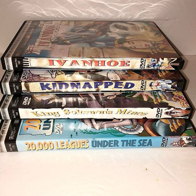 Vintage 1999 Collectors Classic Animation DVD, Bundle of 4