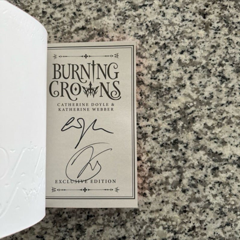 Burning Crowns (Wren Edition) Signed Waterstones Exclusive