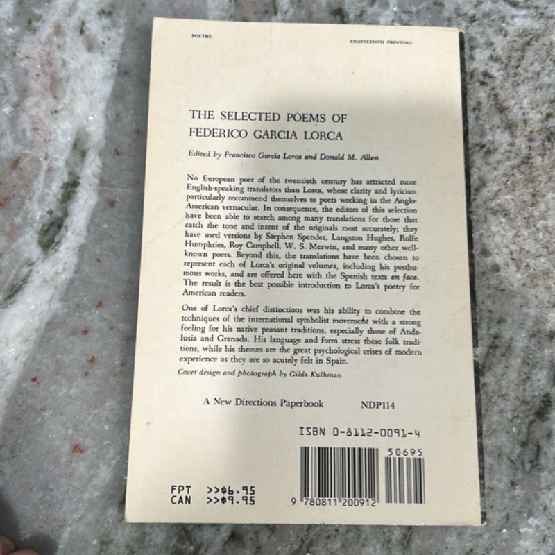 The Selected Poems of Federico Garcia Lorca