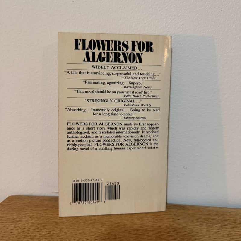 Flowers for Algernon vintage paperback