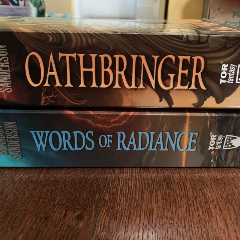 Oathbringer, Words Of Radiance, TRADE PAPERBACK, Stormlight Archive #2-3, Epic Fantasy