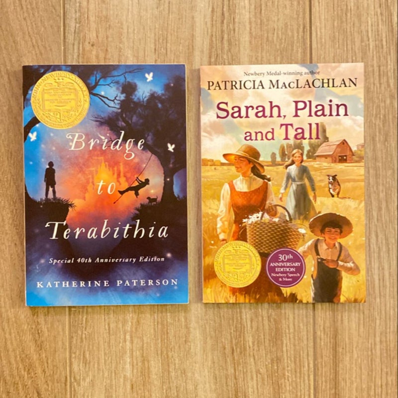 Newbery Award Classic 8 Book Collection (Bridge to Terabithia, Sarah Plain and Tall, The Graveyard Book, Julie of the Wolves, The Whipping Boy, Walk Two Moons, Inside Out & Back Again, Sounder)