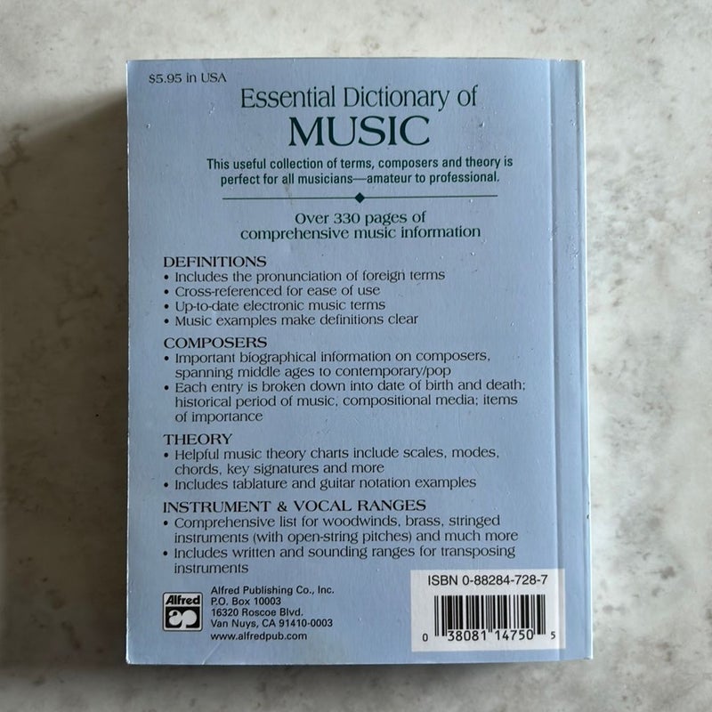 Essential Dictionary of Music